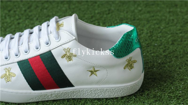 GC Ace Embroidered Sneaker White Bee & Star